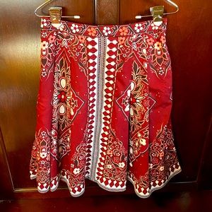 Women’s Size 0 Floral Geometric Pattern Skirt